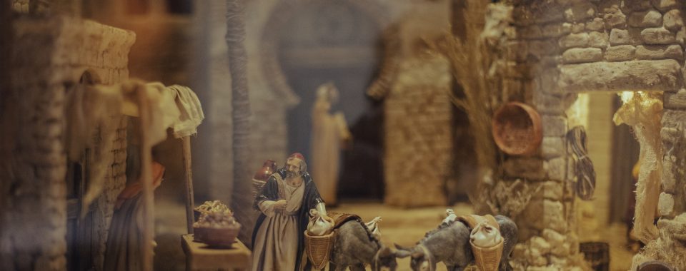 Action figures of the birth of Jesus Christ